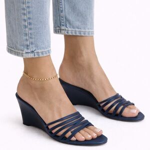 Womens ANTONIO MELANI Blue Wedges